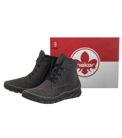 Rieker Szare 55031-45 Grey (RI303-a) kurpes
