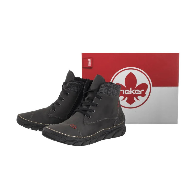 Rieker Szare 55031-45 Grey (RI303-a) kurpes