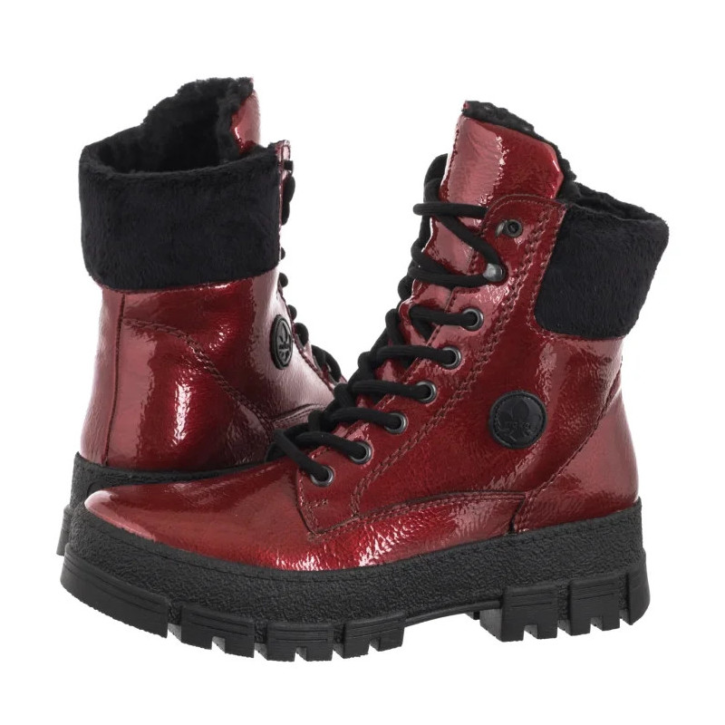 Rieker Czerwone Y0220-33 Red (RI304-a) kurpes