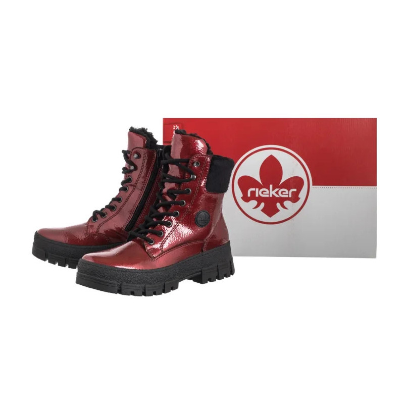 Rieker Czerwone Y0220-33 Red (RI304-a) kurpes