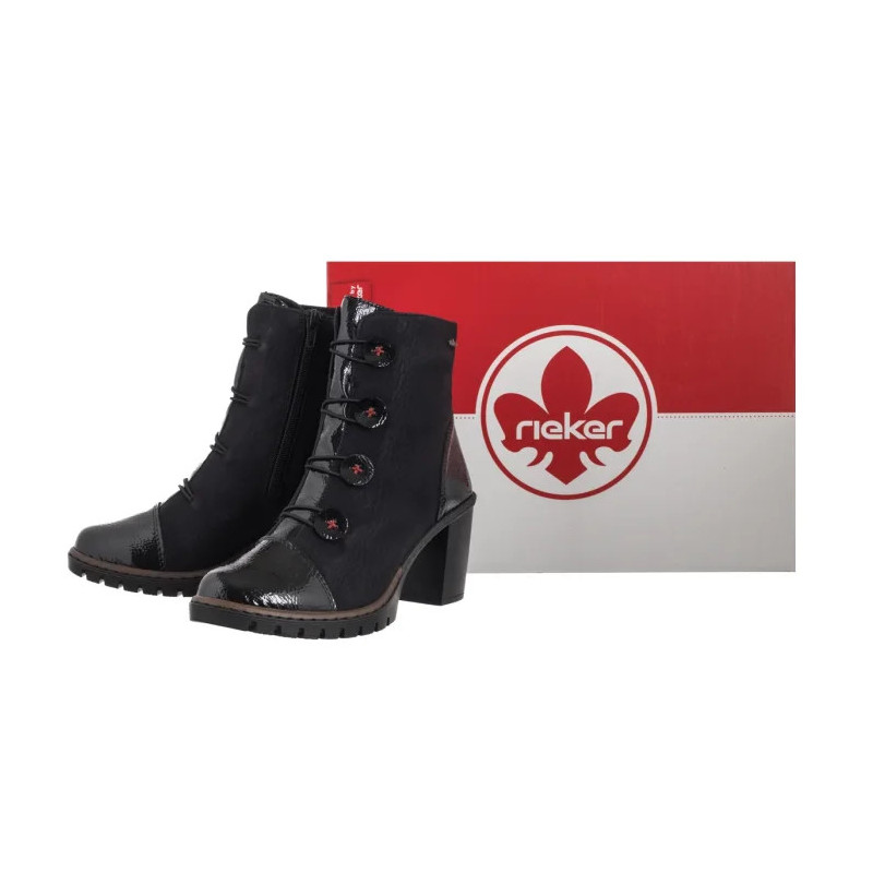 Rieker Czarne Y2576-00 Black (RI305-a) shoes