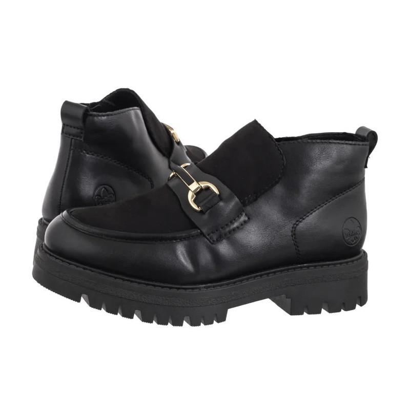 Rieker Czarne 47582-00 Black (RI310-a) batai