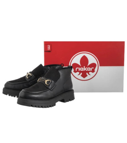 Rieker Czarne 47582-00 Black (RI310-a) kurpes