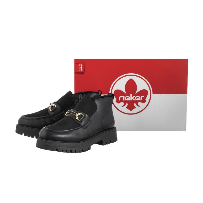 Rieker Czarne 47582-00 Black (RI310-a) shoes