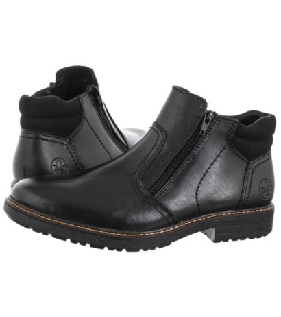 Rieker Czarne 33151-00 Black (RI313-a) pārgājienu zābaki