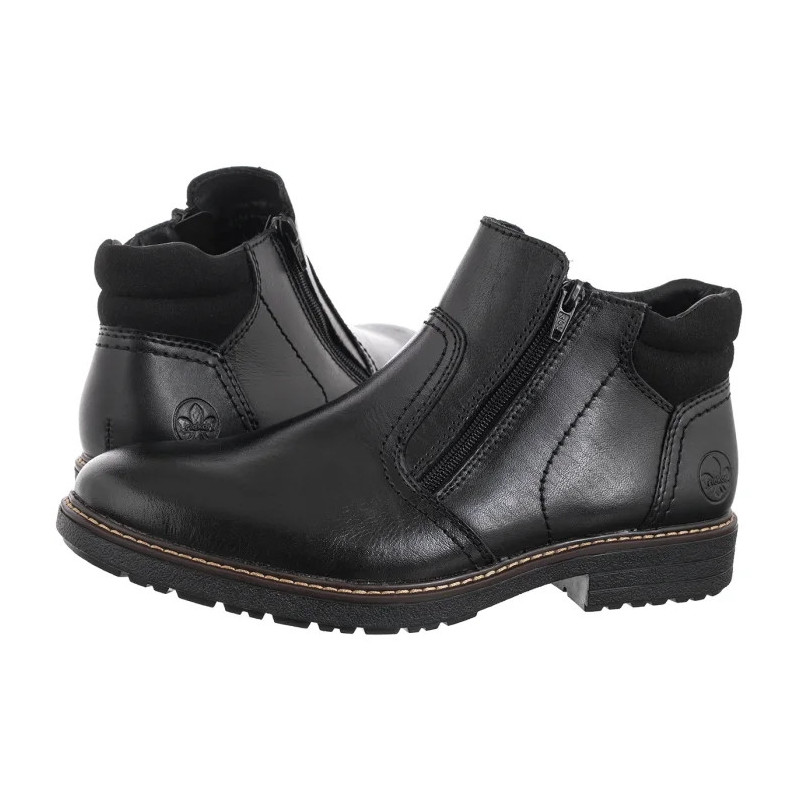 Rieker Czarne 33151-00 Black (RI313-a) pārgājienu zābaki