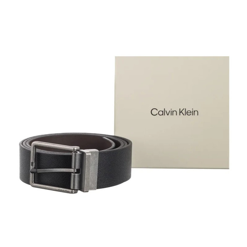 Calvin Klein Warmth Buckle 40mm Rev/Adj Black/Dark Drown/Antique Silver LV04D7048G V8L (CK686-a) josta