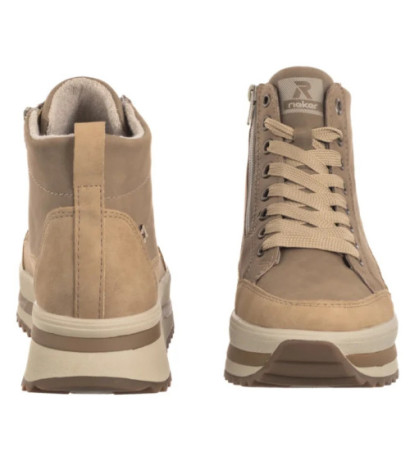 Rieker Beżowe W3871-60 Beige (RI312-a) kingad