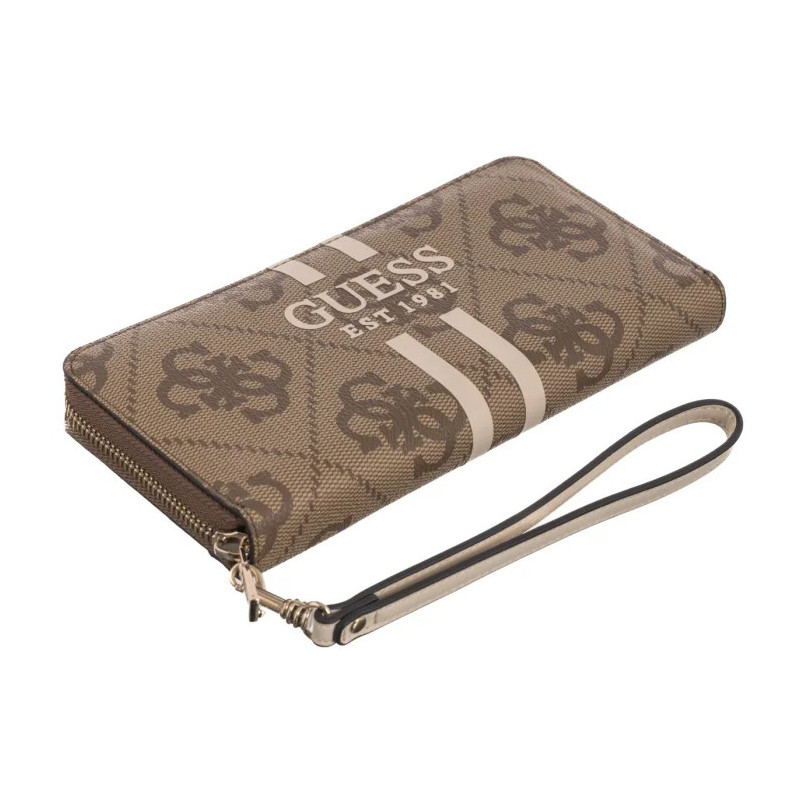 Guess Laurel II Slg Large Zip Around SWOS74 59146 Latte Logo (GU774-a) rankinė