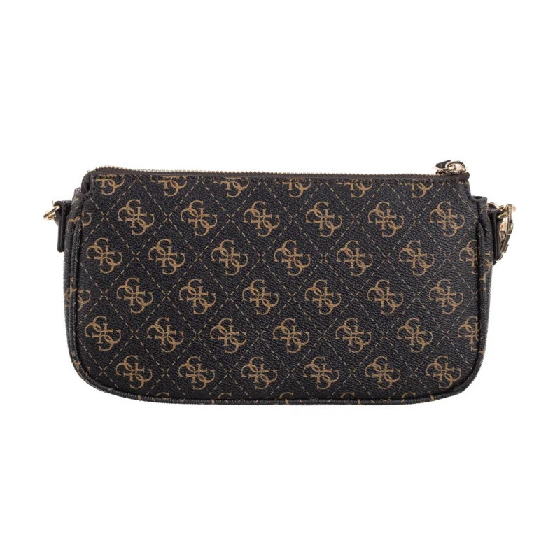 Guess Noelle II Dbl Pouch Crossbody HWQG96 72710 Brown Logo (GU778-a) rokassoma