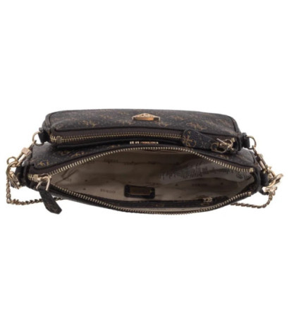 Guess Noelle II Dbl Pouch Crossbody HWQG96 72710 Brown Logo (GU778-a) käekott