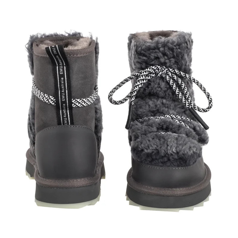 EMU Australia Blurred Teddy Charcoal W13196 (EM541-b) kurpes