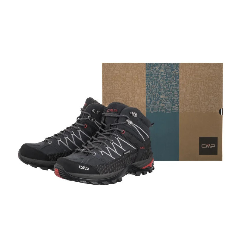 CMP Rigel Mid Trekking Shoe Wp 3Q12947 60UU Titanio/Ferrari (CM2-d) batai