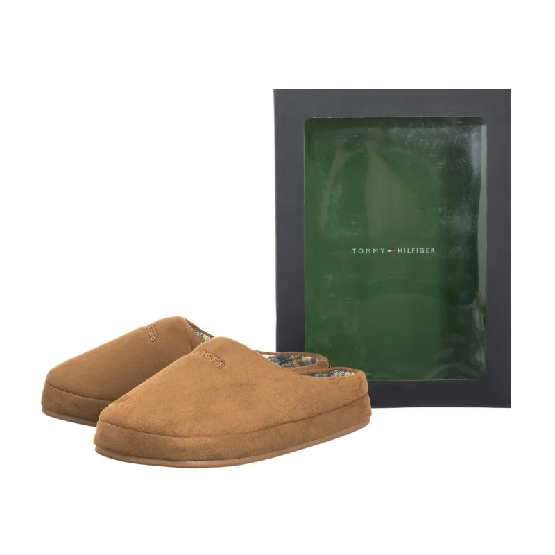 Tommy Hilfiger Hilfiger M Sde Check House Shoe Desert Khaki FM0FM05615 GWJ (TH1406-a) čības