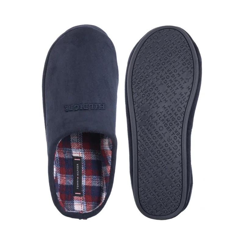 Tommy Hilfiger Hilfiger M Sde Check House Shoe Desert Sky FM0FM05615 DW5 (TH1406-b) slippers