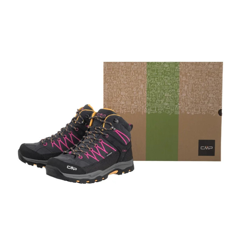 CMP Kids Rigel Mid Trekking Shoe Wp 3Q12944J 54UE Antracite/Bouganville (CM8-e) shoes