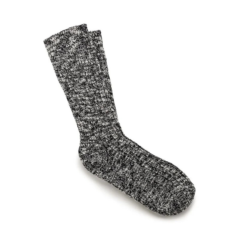 Birkenstock Cotton Slub M Black/Grey 1008039 (BK329-a) zeķes