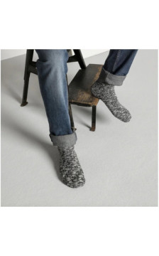 Birkenstock Cotton Slub M Black/Grey 1008039 (BK329-a) zeķes