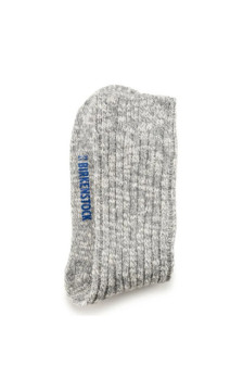 Birkenstock Cotton Slub W Gray/White 1008032 (BK341-a) kojinės