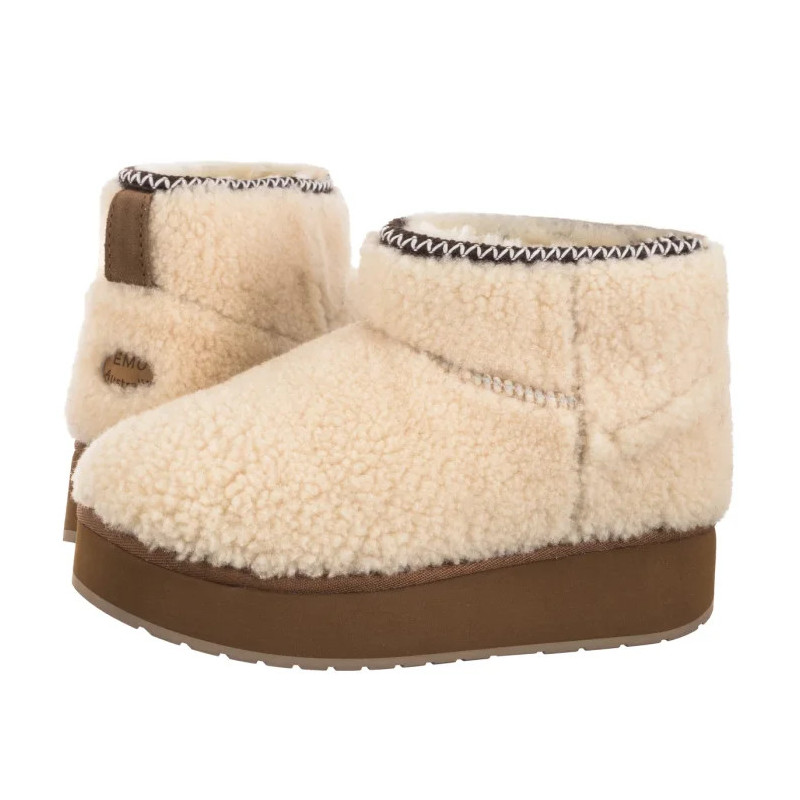 EMU Australia Stinger Micro Flatform Teddy Natural W13187 (EM545-a) kurpes