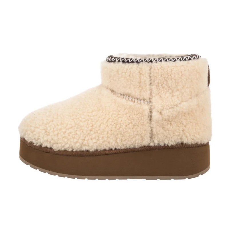 EMU Australia Stinger Micro Flatform Teddy Natural W13187 (EM545-a) kurpes