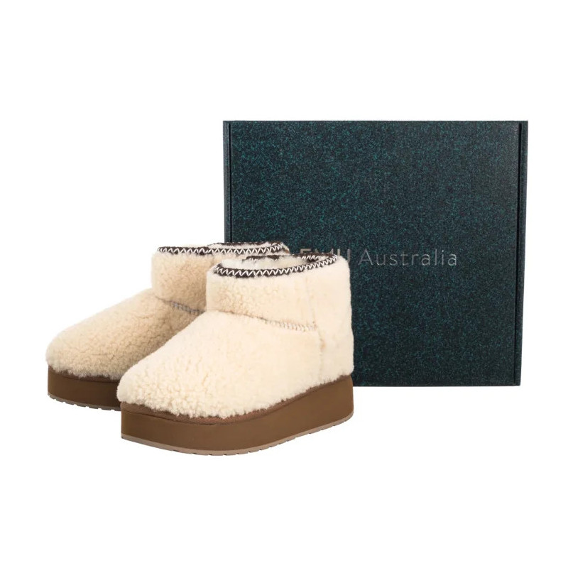 EMU Australia Stinger Micro Flatform Teddy Natural W13187 (EM545-a) kurpes