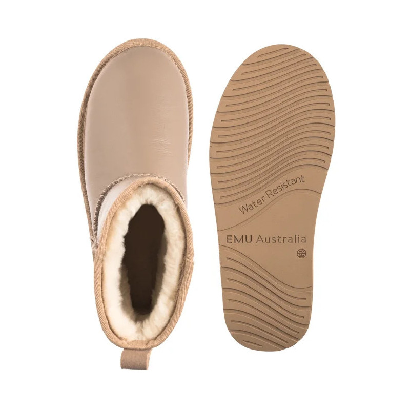 EMU Australia Stinger Mini Flatform Leather Sand W13189 (EM549-a) kurpes