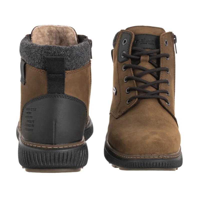Rieker Brązowe B3343-26 Brown (RI138-b) žygio batai