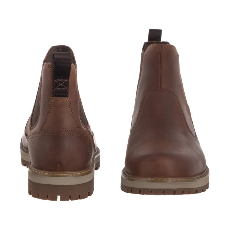 Timberland Britton Road Mid Chelsea Boot Medium Brown Nubuck 0A6A4W EM5 (TI141-b) apavi