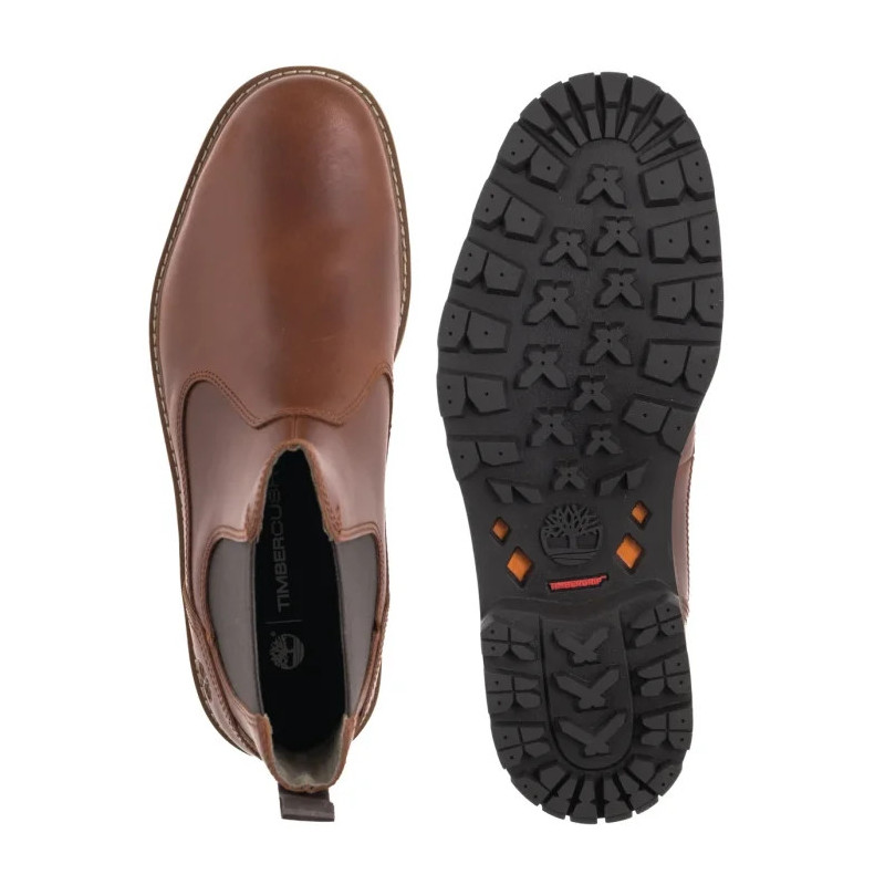 Timberland Britton Road Mid Chelsea Boot Medium Brown Nubuck 0A6A4W EM5 (TI141-c) shoes