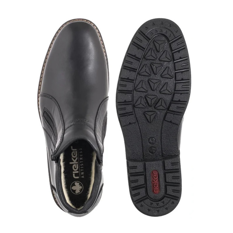 Rieker Czarne 33160-00 Black (RI315-a) batai