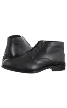 Tommy Hilfiger Corporate Hilfiger Lth Boot Black FM0FM05697 BDS (TH1410-a) kingad