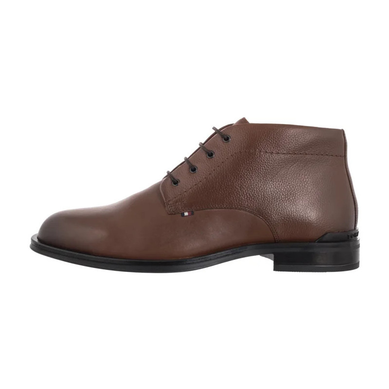 Tommy Hilfiger Corporate Hilfiger Lth Boot Winter Cognac FM0FM05697 GVI (TH1410-b) kingad