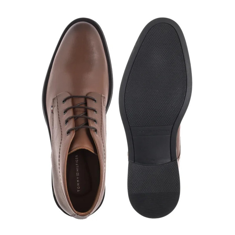 Tommy Hilfiger Corporate Hilfiger Lth Boot Winter Cognac FM0FM05697 GVI (TH1410-b) shoes