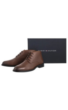 Tommy Hilfiger Corporate Hilfiger Lth Boot Winter Cognac FM0FM05697 GVI (TH1410-b) shoes