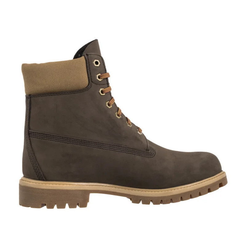 Timberland Premium 6 In Lace Waterproof Dark Brown Nubuck W 0A2P6W A4J (TI153-a) žygio batai