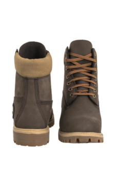 Timberland Premium 6 In Lace Waterproof Dark Brown Nubuck W 0A2P6W A4J (TI153-a) žygio batai