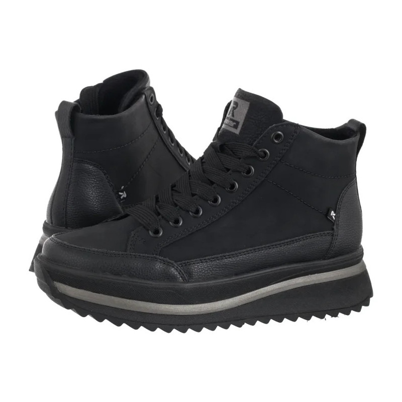 Rieker Czarne W3871-00 Black (RI312-b) batai