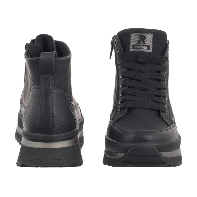 Rieker Czarne W3871-00 Black (RI312-b) kurpes