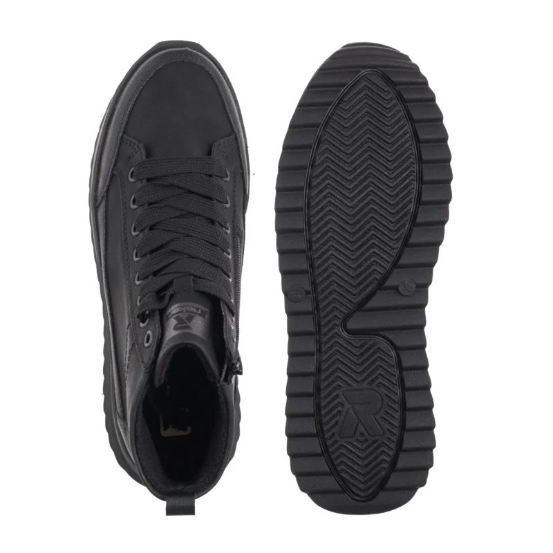 Rieker Czarne W3871-00 Black (RI312-b) batai