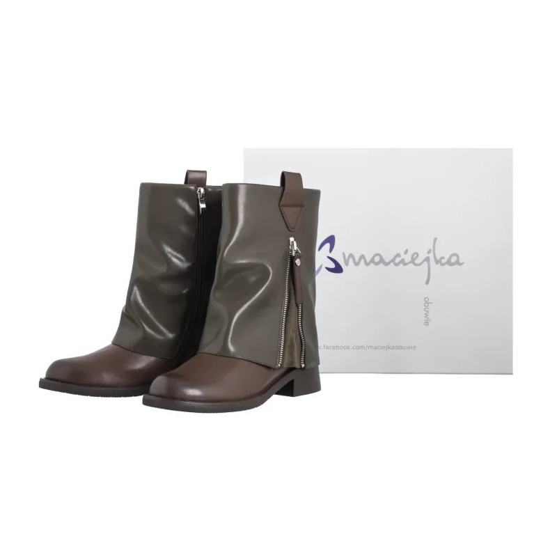 Maciejka Zielono-Brązowe K7213-09/00-8 (MA1444-b) kurpes