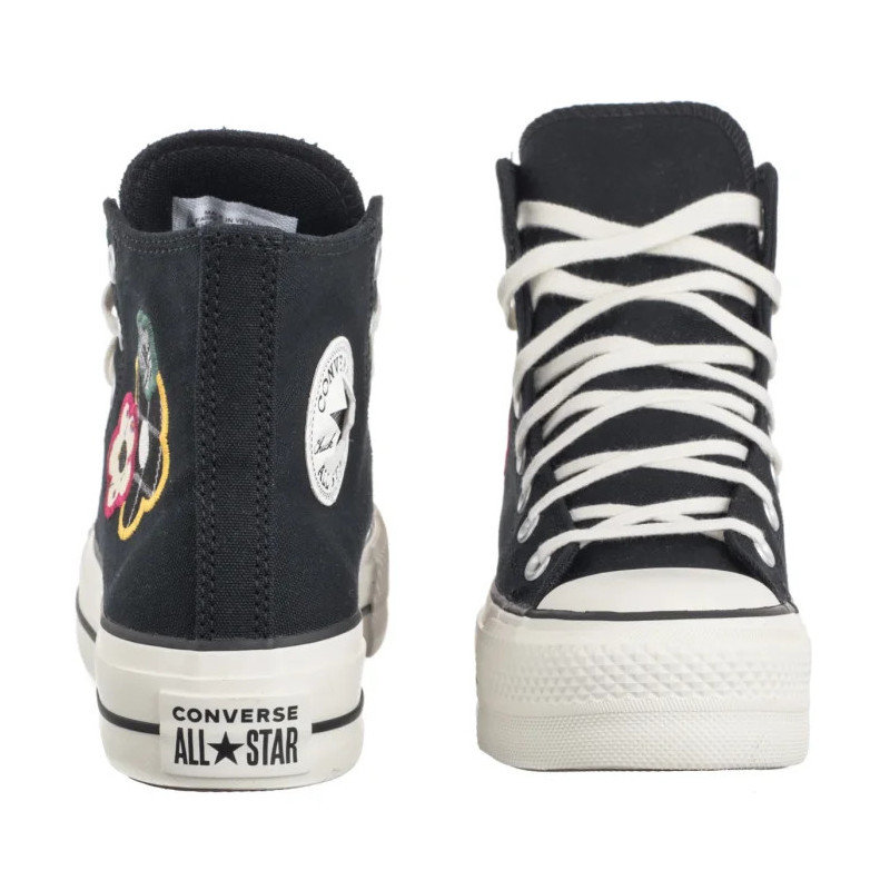 Converse CTAS Lift Hi Black/White/Sunny Angle A15534C (CO817-a) apavi