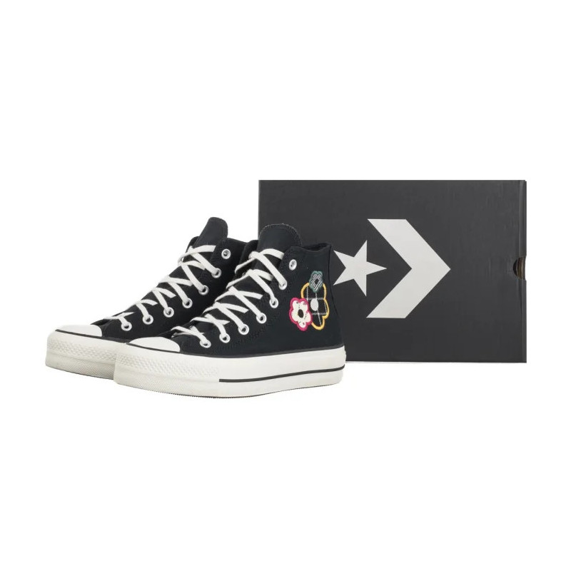 Converse CTAS Lift Hi Black/White/Sunny Angle A15534C (CO817-a) kingad