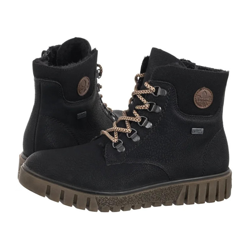 Rieker Czarne Y3433-00 Black (RI316-a) kurpes