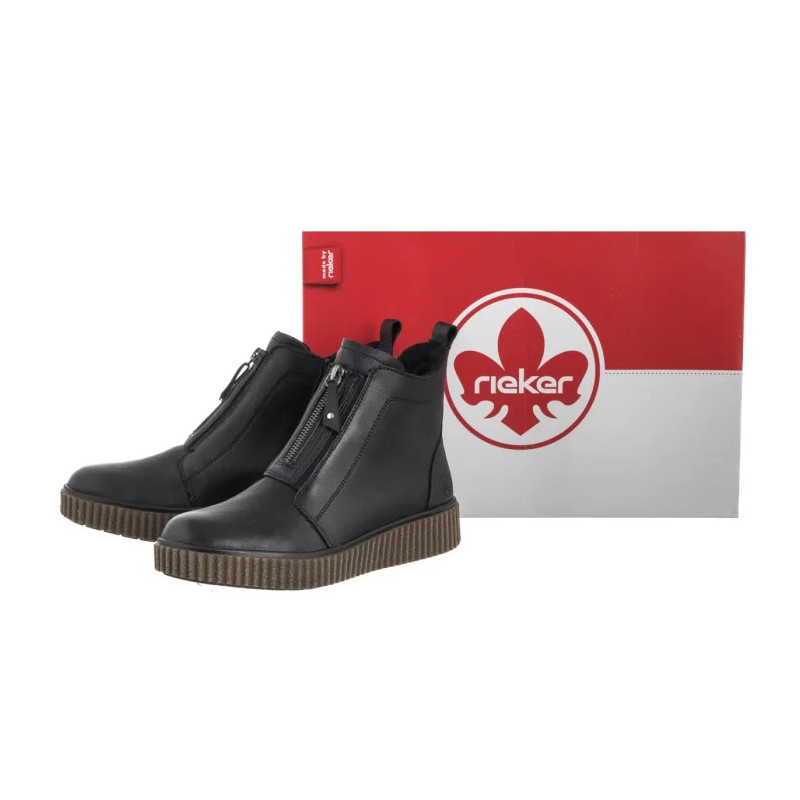 Rieker Czarne Y4354-00 Black (RI317-a) kurpes