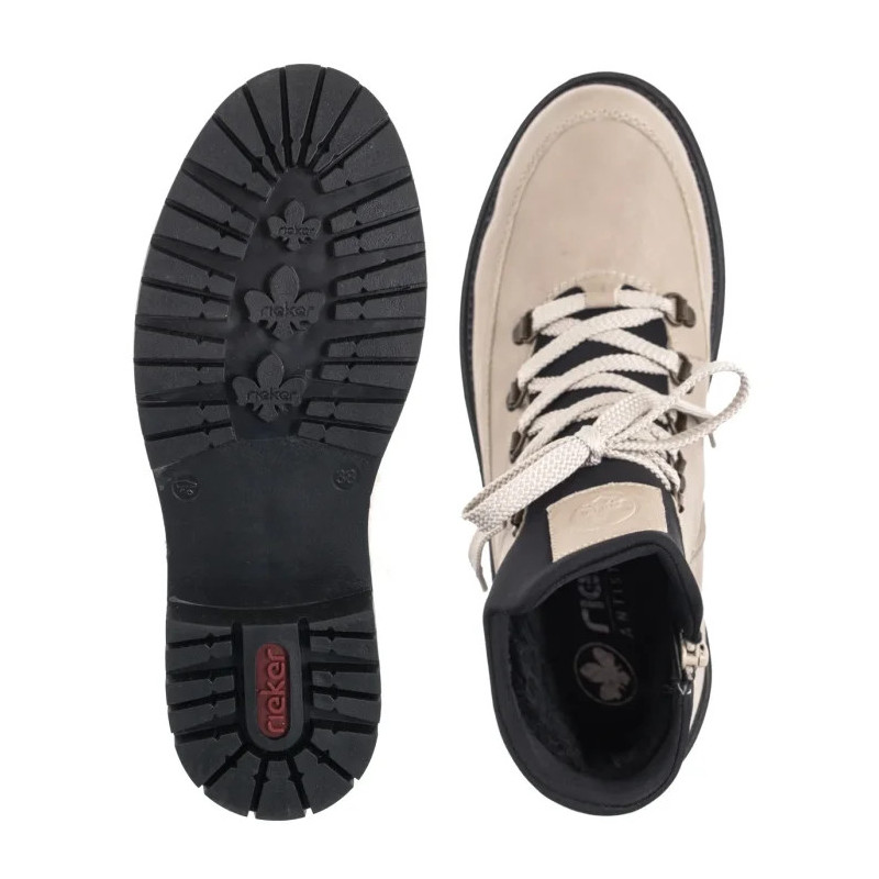 Rieker Beżowe Y3158-60 Beige (RI318-a) kurpes