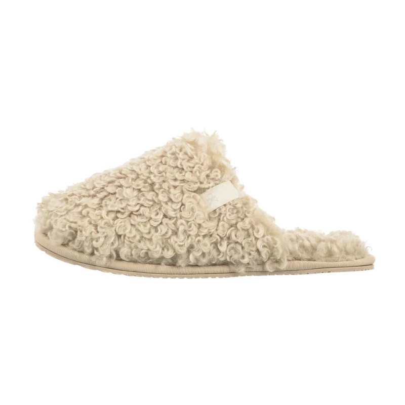 Calvin Klein Close Slipper Fur Marshmallow YW0YW01975 YAL (CK701-a) Women's Shoes/Flip Flops