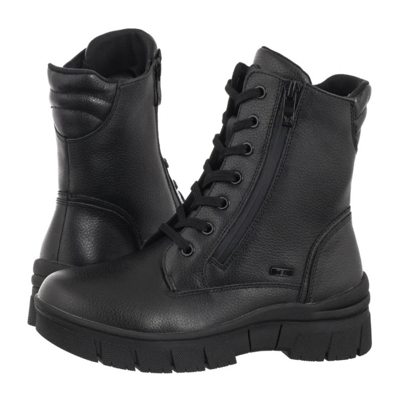 Caprice Czarne 9-26235-41 022 Black Nappa  (CP452-a) batai