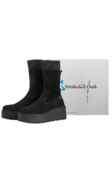 Maciejka Czarny Welur A7161-20/00-7 (MA1457-a) shoes