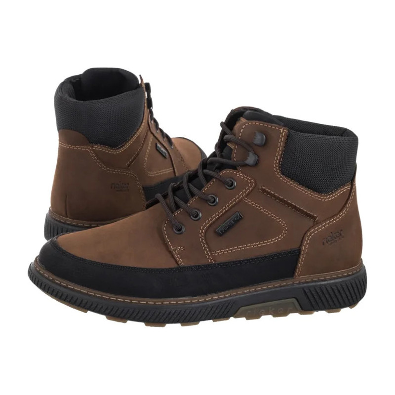 Rieker Brązowe B3331-22 Brown Combination (RI328-a) saapad